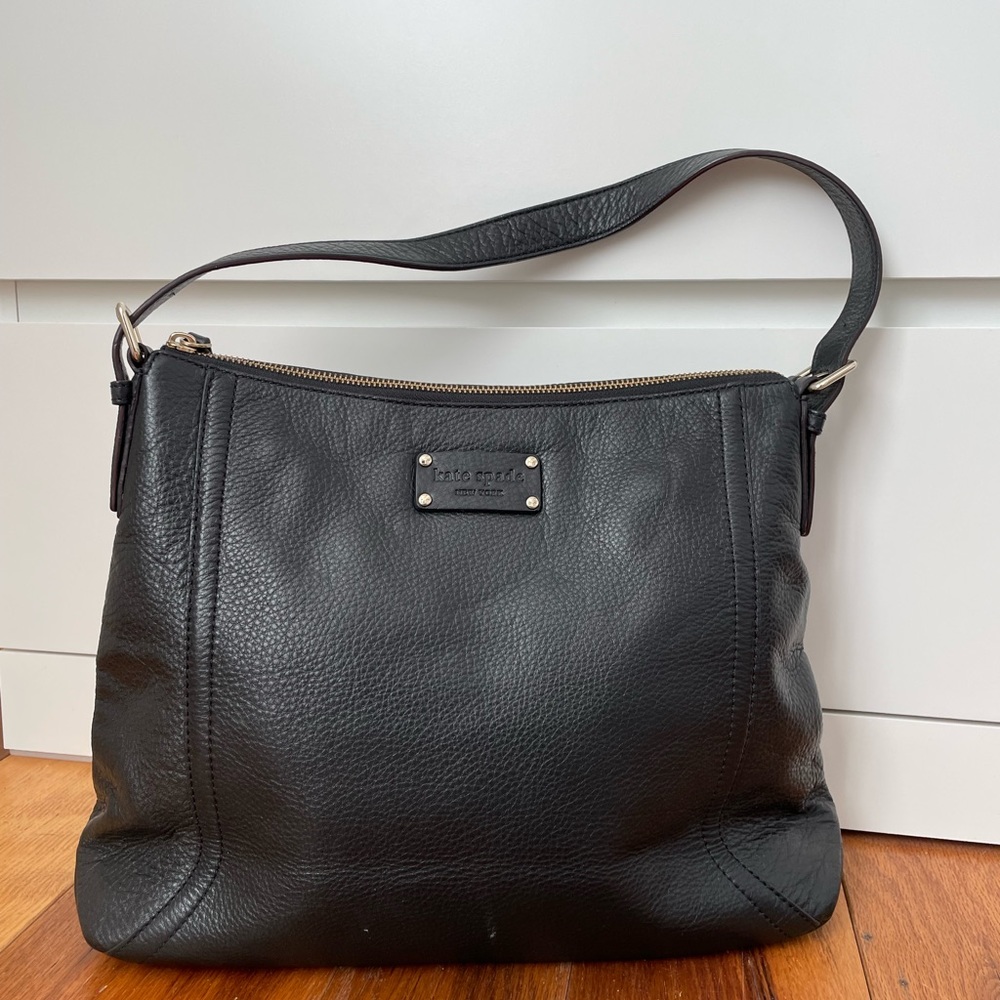 Black Leather Kate Spade Shoulder bag